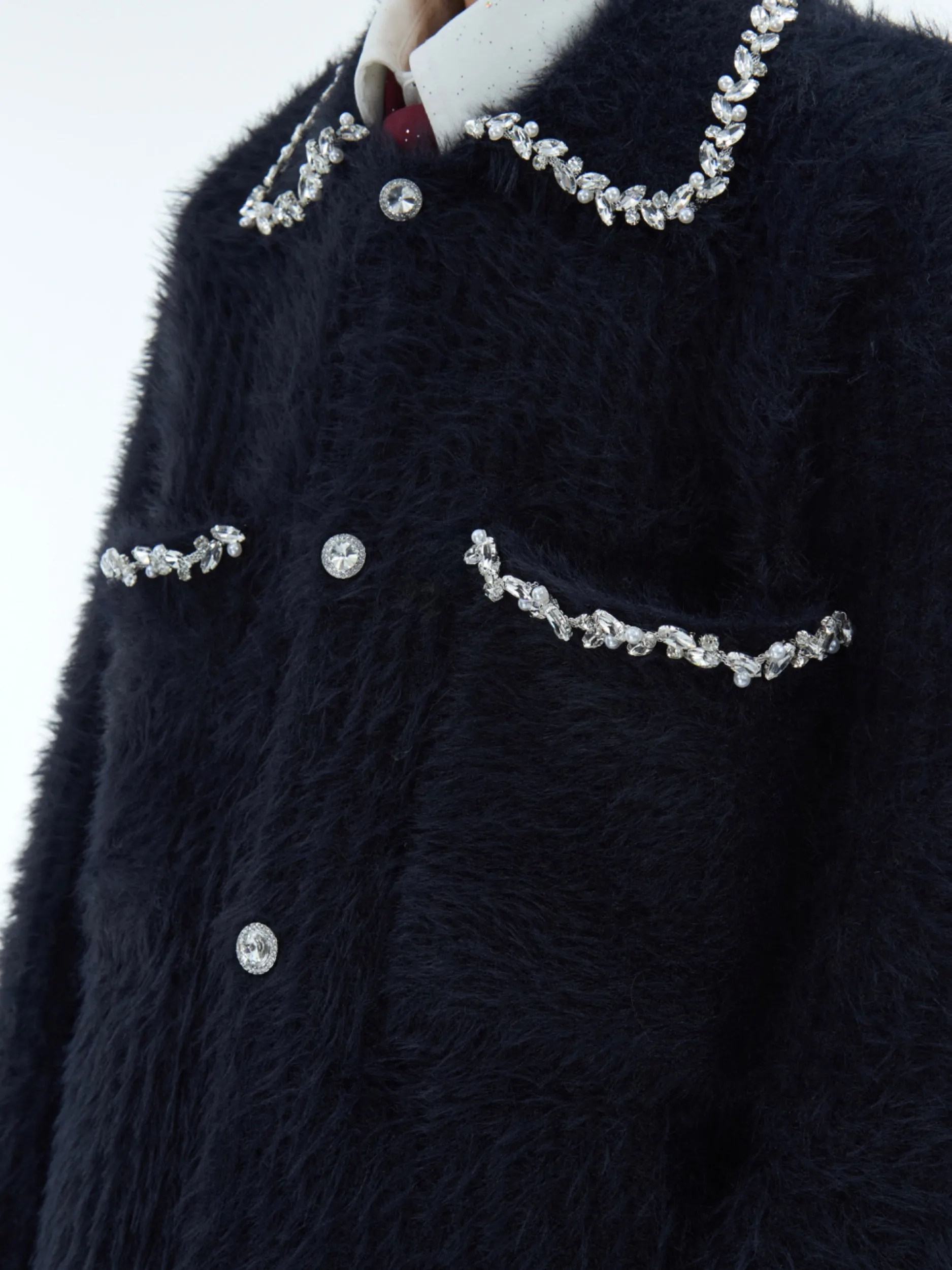 【24s Dec.】Diamond-studded Luxury Cardigan