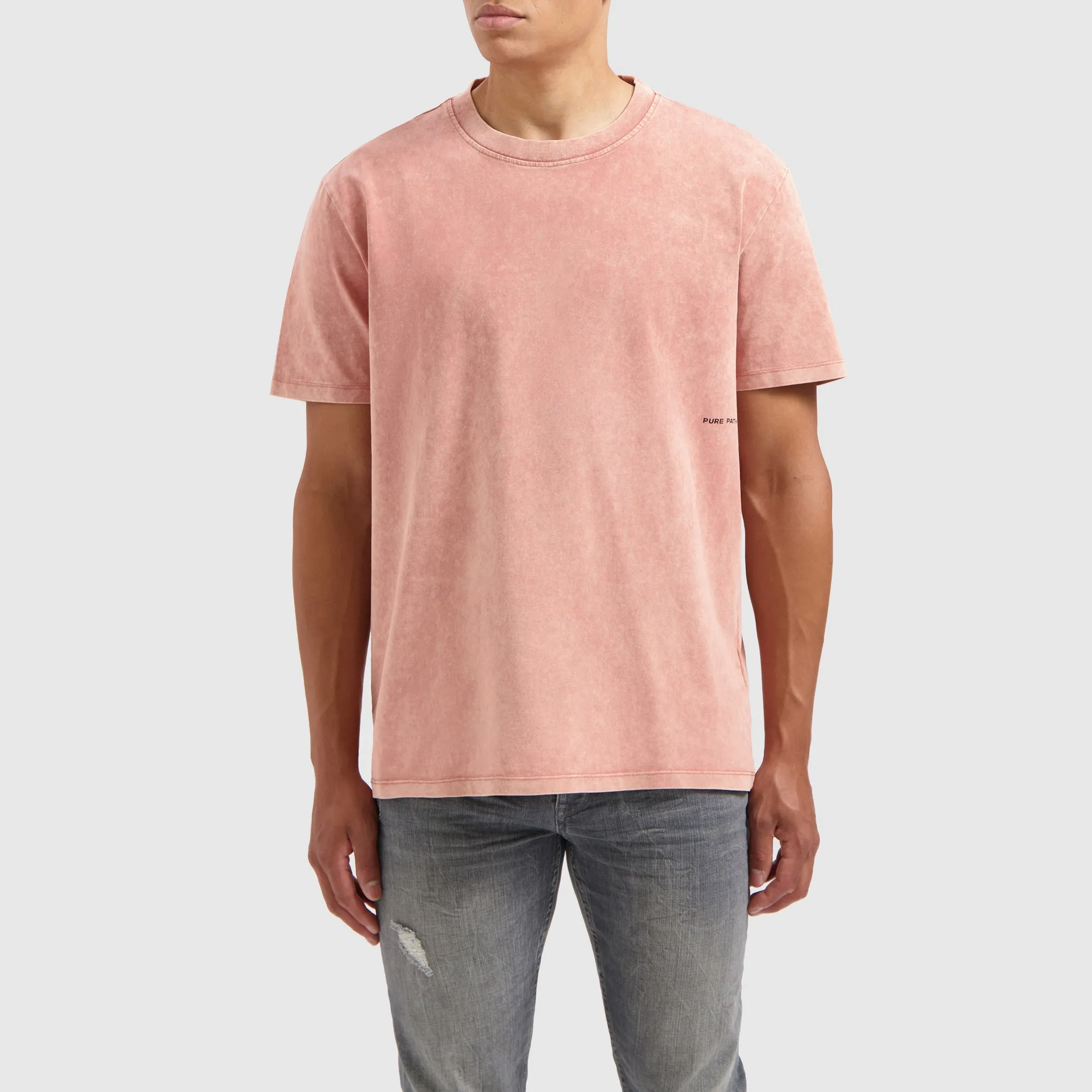 Acid Sideline Wordmark T-shirt | Dark Peach