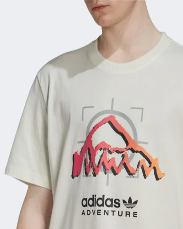 Adidas Adventure Ride Men Original T-Shirt Off White Hk4983