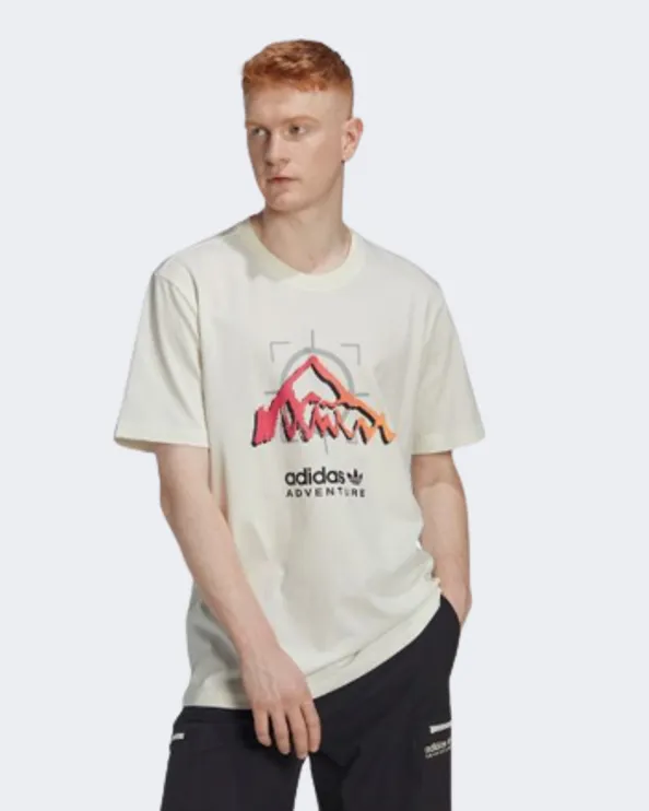 Adidas Adventure Ride Men Original T-Shirt Off White Hk4983