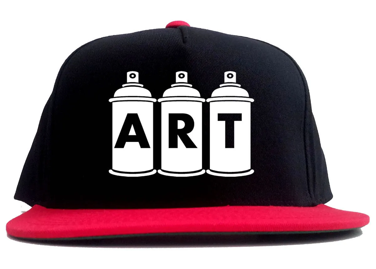 Art graf graffiti spray can paint artist 2 Tone Snapback Hat