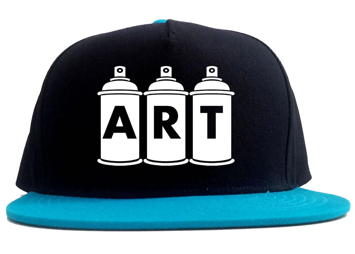 Art graf graffiti spray can paint artist 2 Tone Snapback Hat