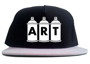 Art graf graffiti spray can paint artist 2 Tone Snapback Hat