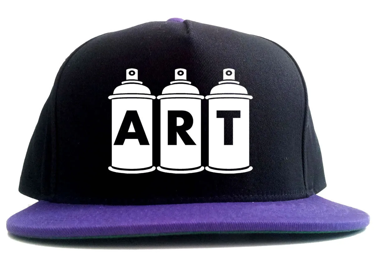 Art graf graffiti spray can paint artist 2 Tone Snapback Hat