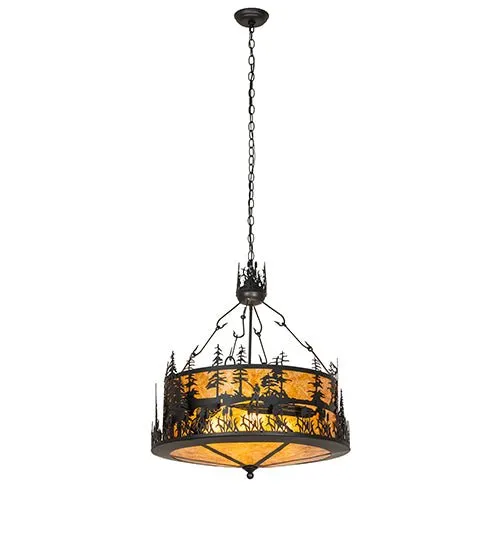 Bass Fisherman 26" Inverted Pendant Light