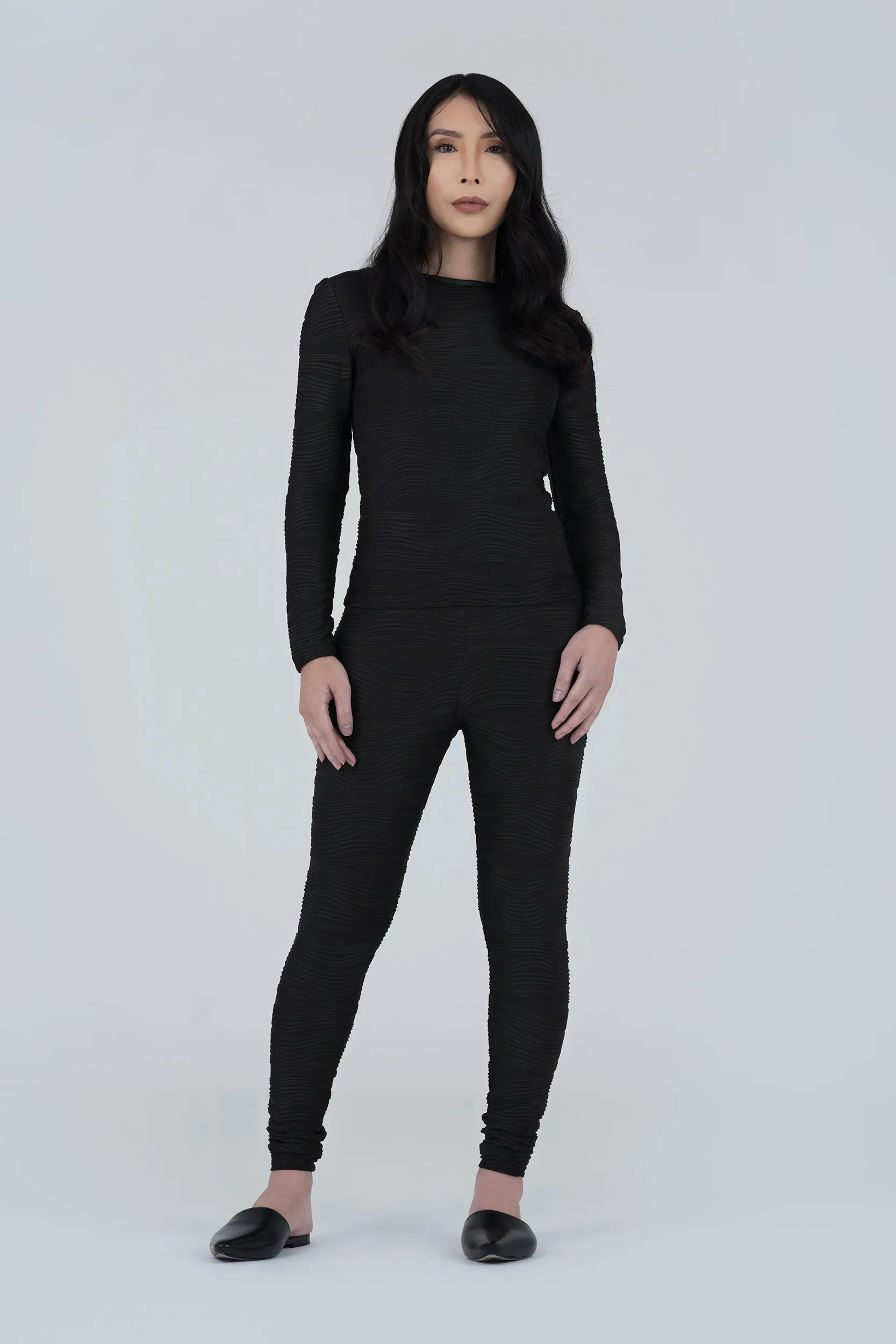 Black Nikita Conwave Knit Legging