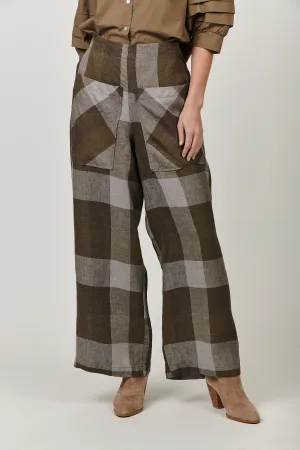 BR30 Oversize Pocket Pant in Breen Plaid