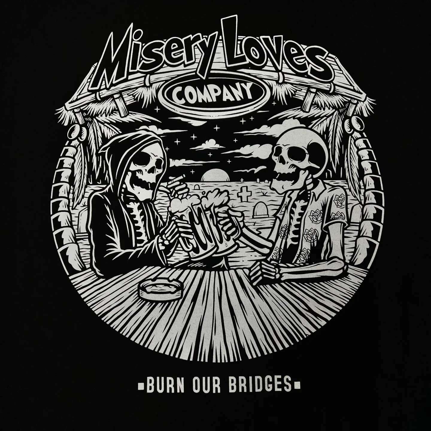 BURN OUR BRIDGES MISERY LOVE T-Shirt