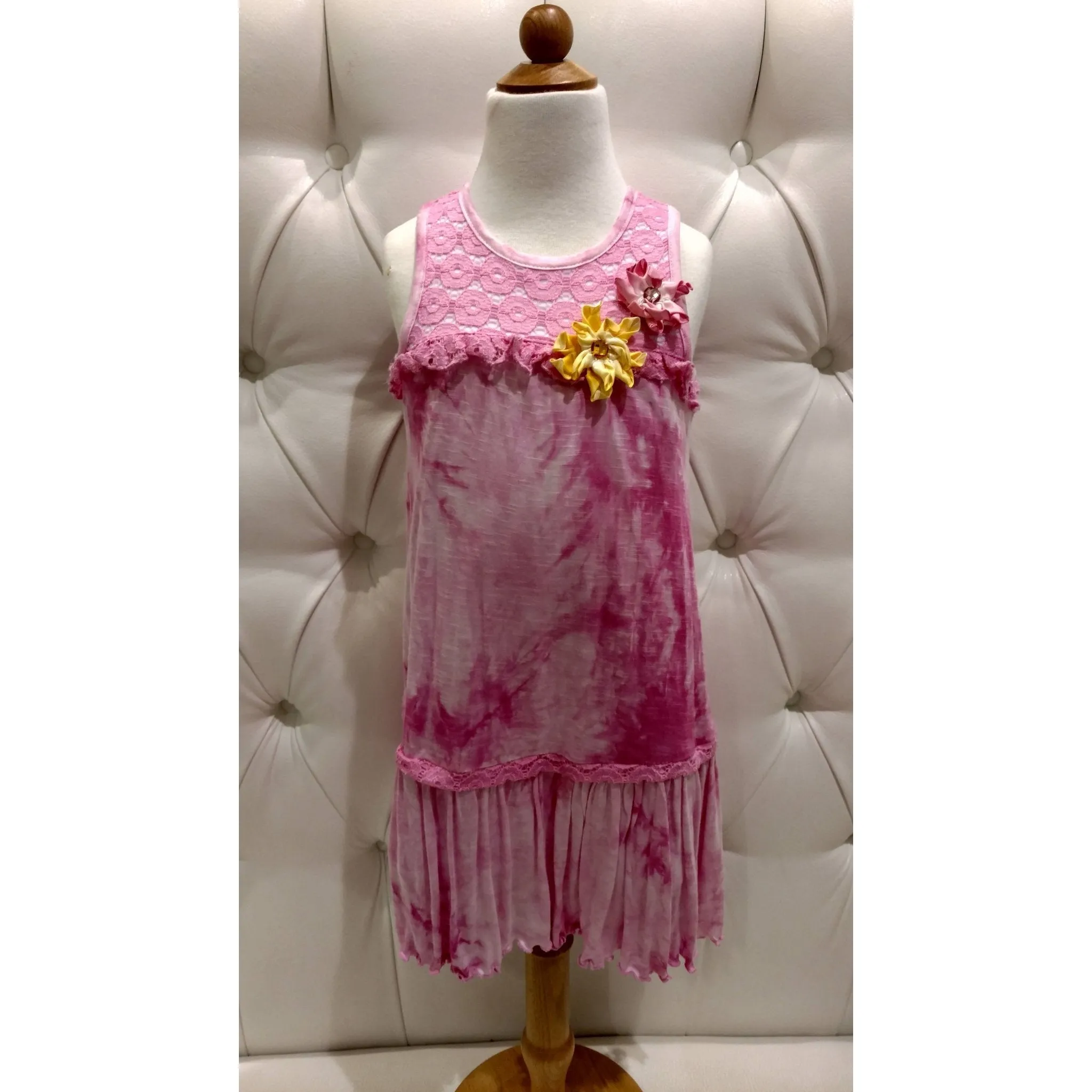 Cach Cach Pink Tie Dye Dress