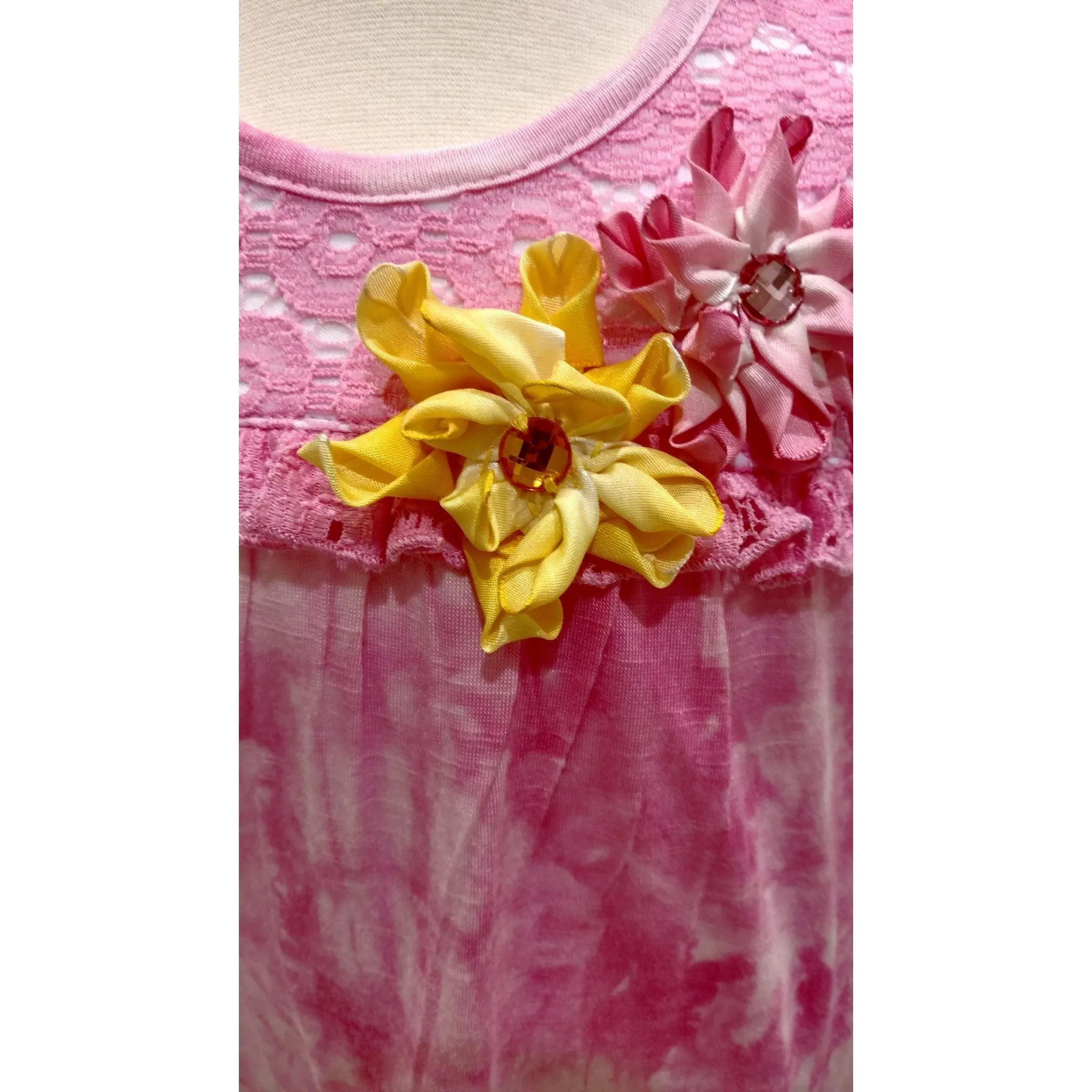 Cach Cach Pink Tie Dye Dress