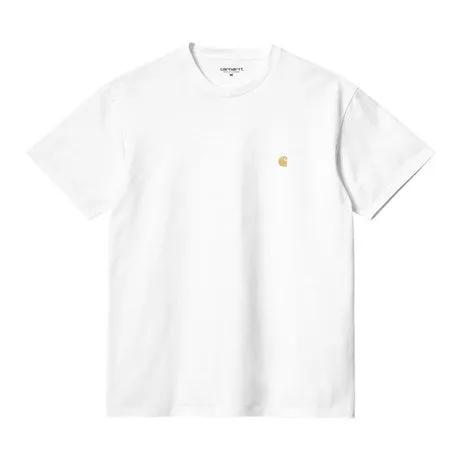 Carhartt WIP Chase T-Shirt - White/Gold