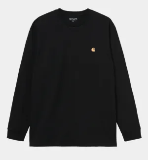 Carhartt WIP L/S Chase T-Shirt - Black/Gold