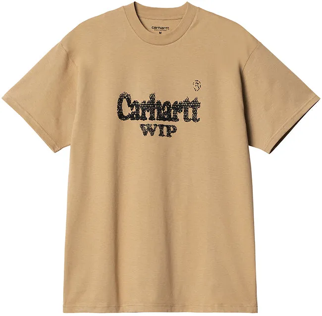 Carhartt WIP Mens Spree Halftone T Shirt Dusty H Brown Black