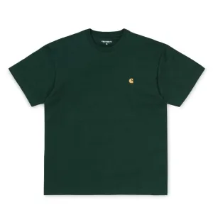 Carhartt WIP S/S Chase T-Shirt – Bottle Green/Gold