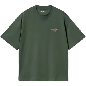 CARHARTT WIP S/S Signature Script T-Shirt Sycamore Tree Dusty Rose