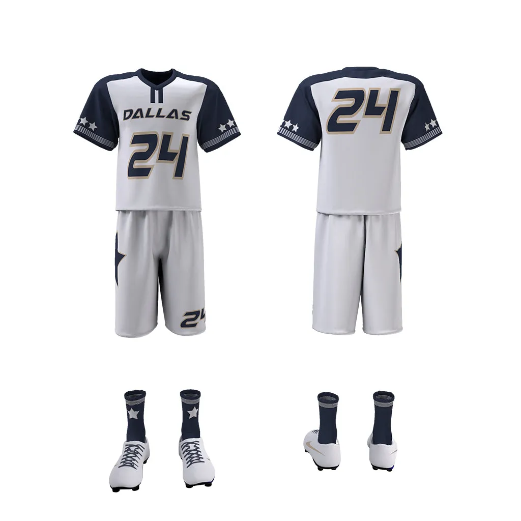 Custom Elite Sublimated Short Sleeve Lacrosse Jersey & Shorts Package