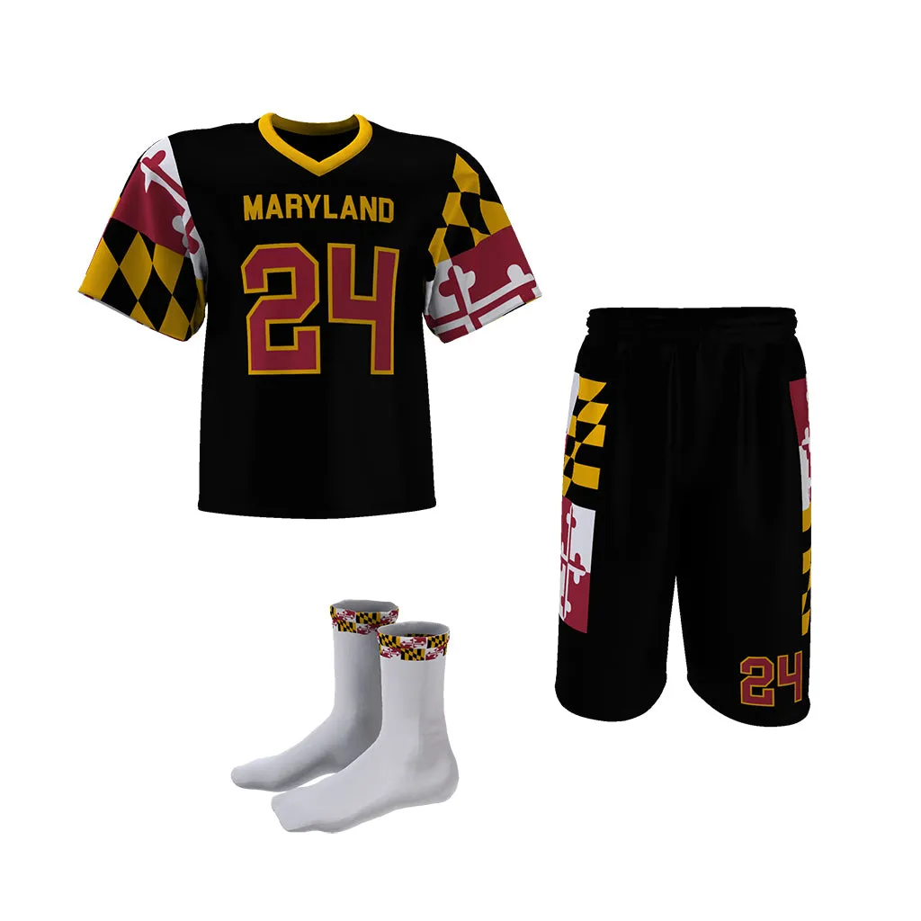 Custom Elite Sublimated Short Sleeve Lacrosse Jersey & Shorts Package