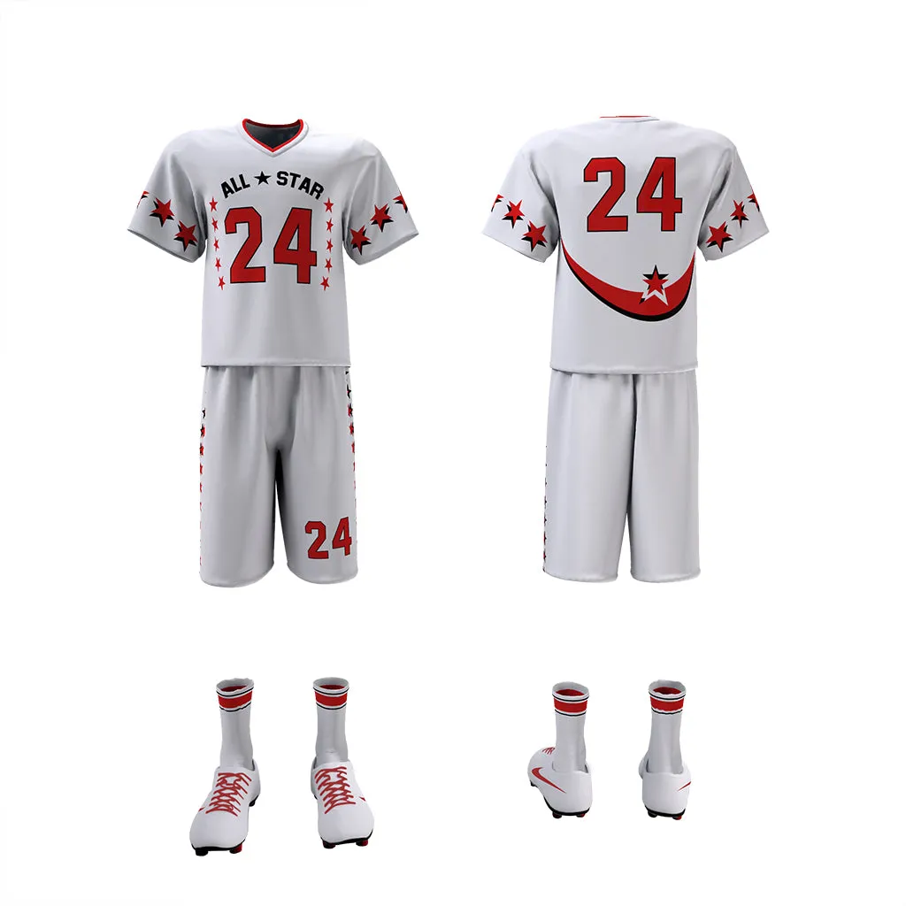 Custom Elite Sublimated Short Sleeve Lacrosse Jersey & Shorts Package