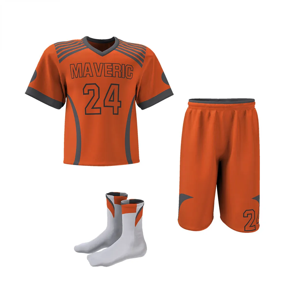 Custom Elite Sublimated Short Sleeve Lacrosse Jersey & Shorts Package