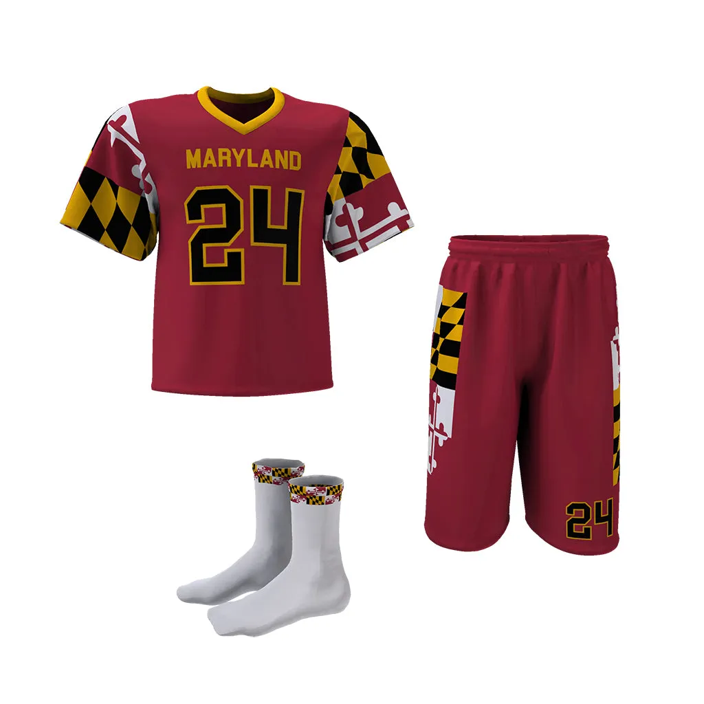 Custom Elite Sublimated Short Sleeve Lacrosse Jersey & Shorts Package