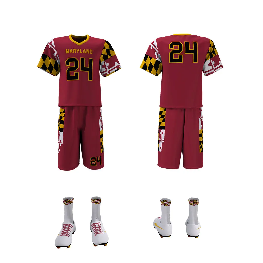 Custom Elite Sublimated Short Sleeve Lacrosse Jersey & Shorts Package