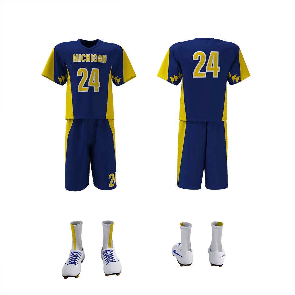 Custom Elite Sublimated Short Sleeve Lacrosse Jersey & Shorts Package