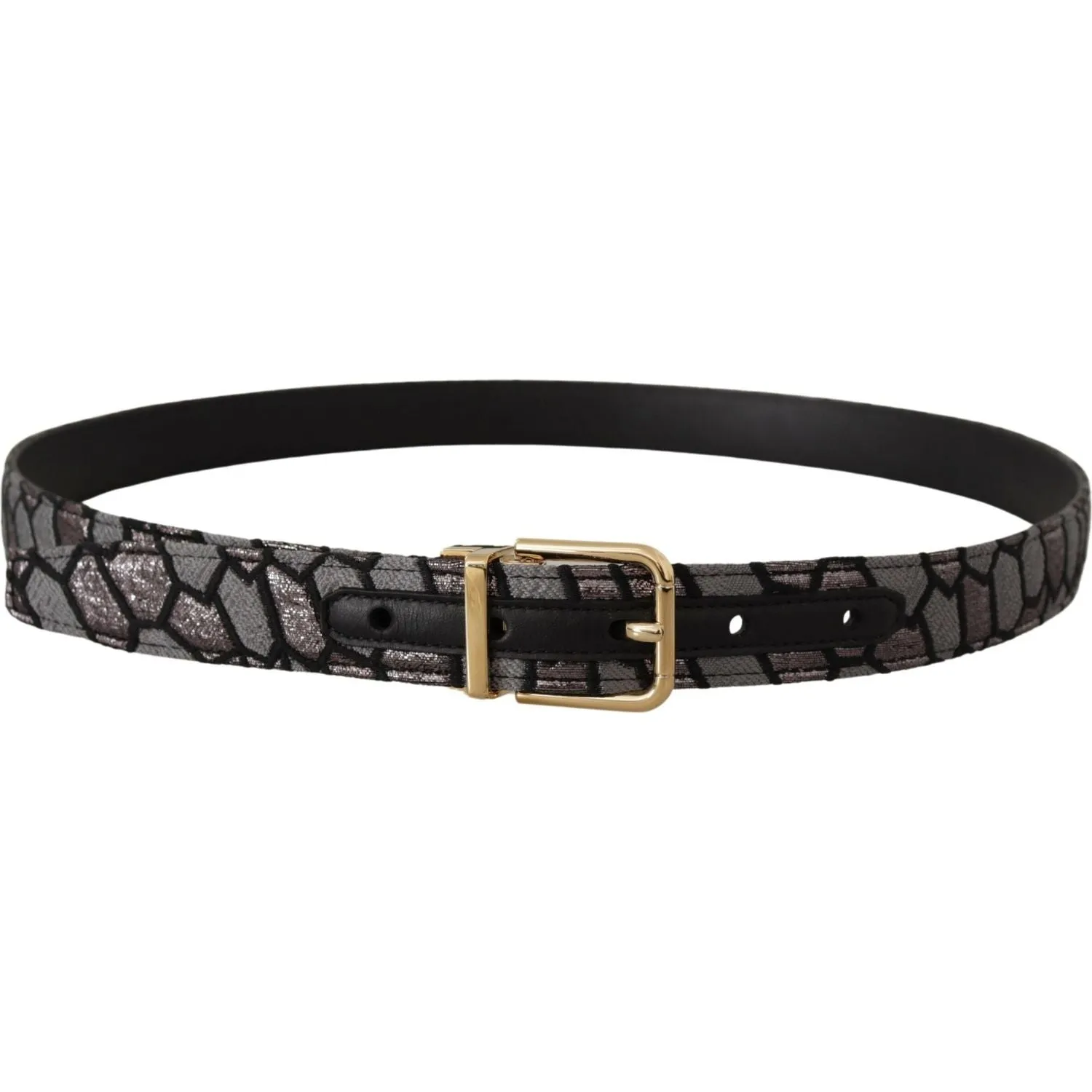 Dolce & Gabbana Multicolor Leather Statement Belt