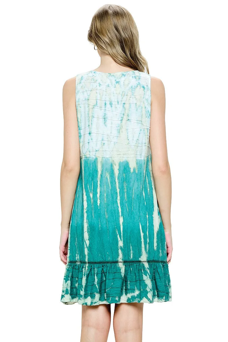 Dress Tie Dye Textured Fabric