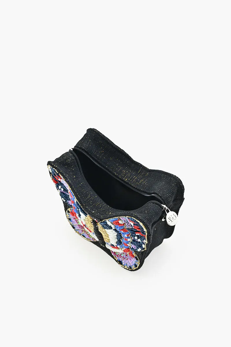 Embellished Butterfly Shaped Crossbody Bag