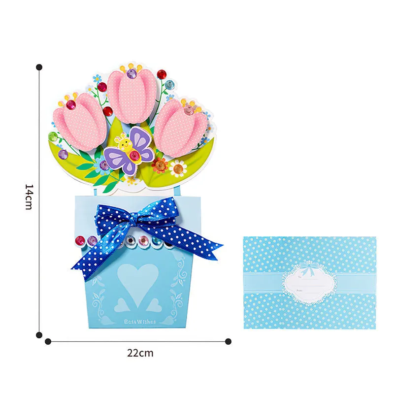 Exquisite Greeting Card Three-dimensional Flower Gifts