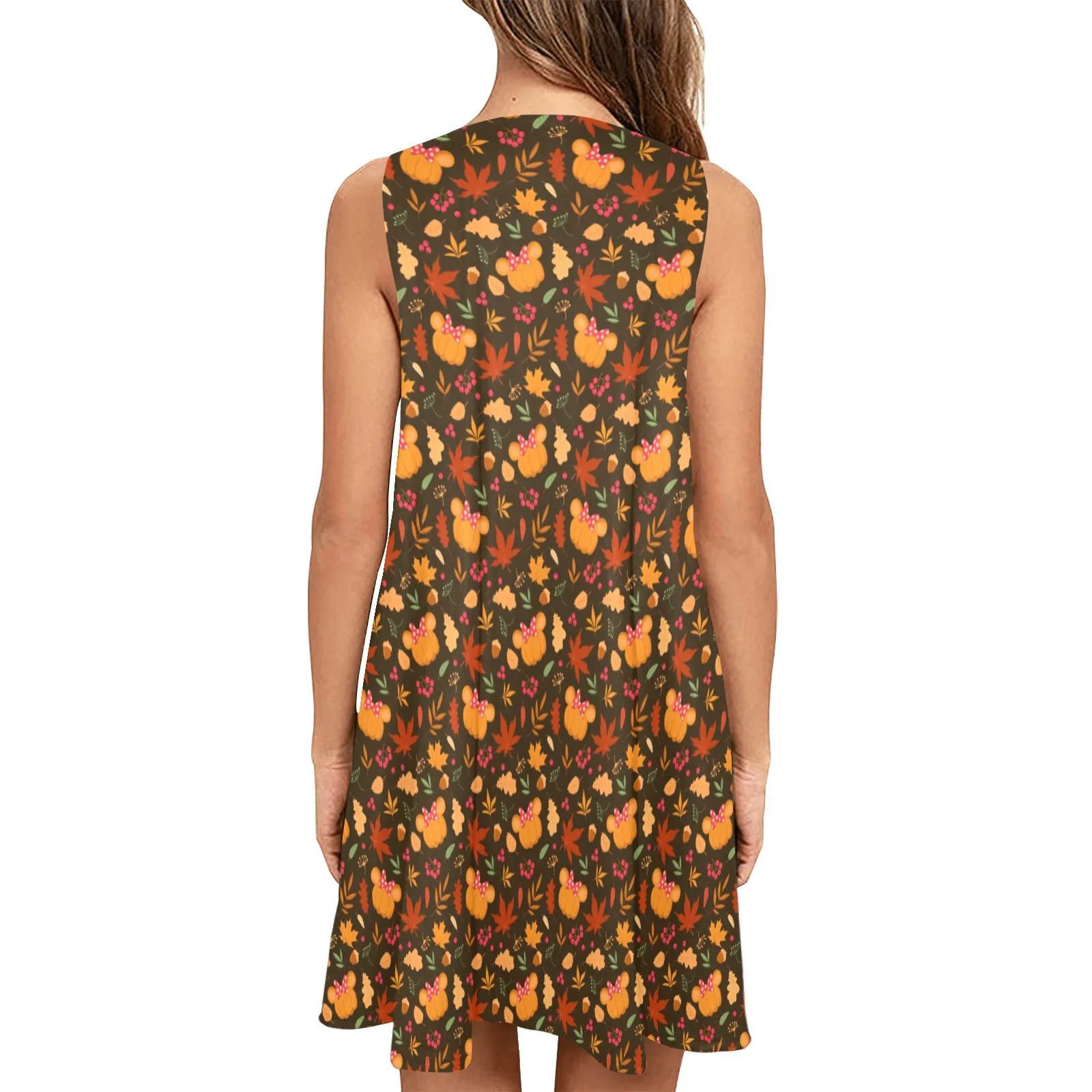 Fall Sleeveless A-Line Pocket Dress