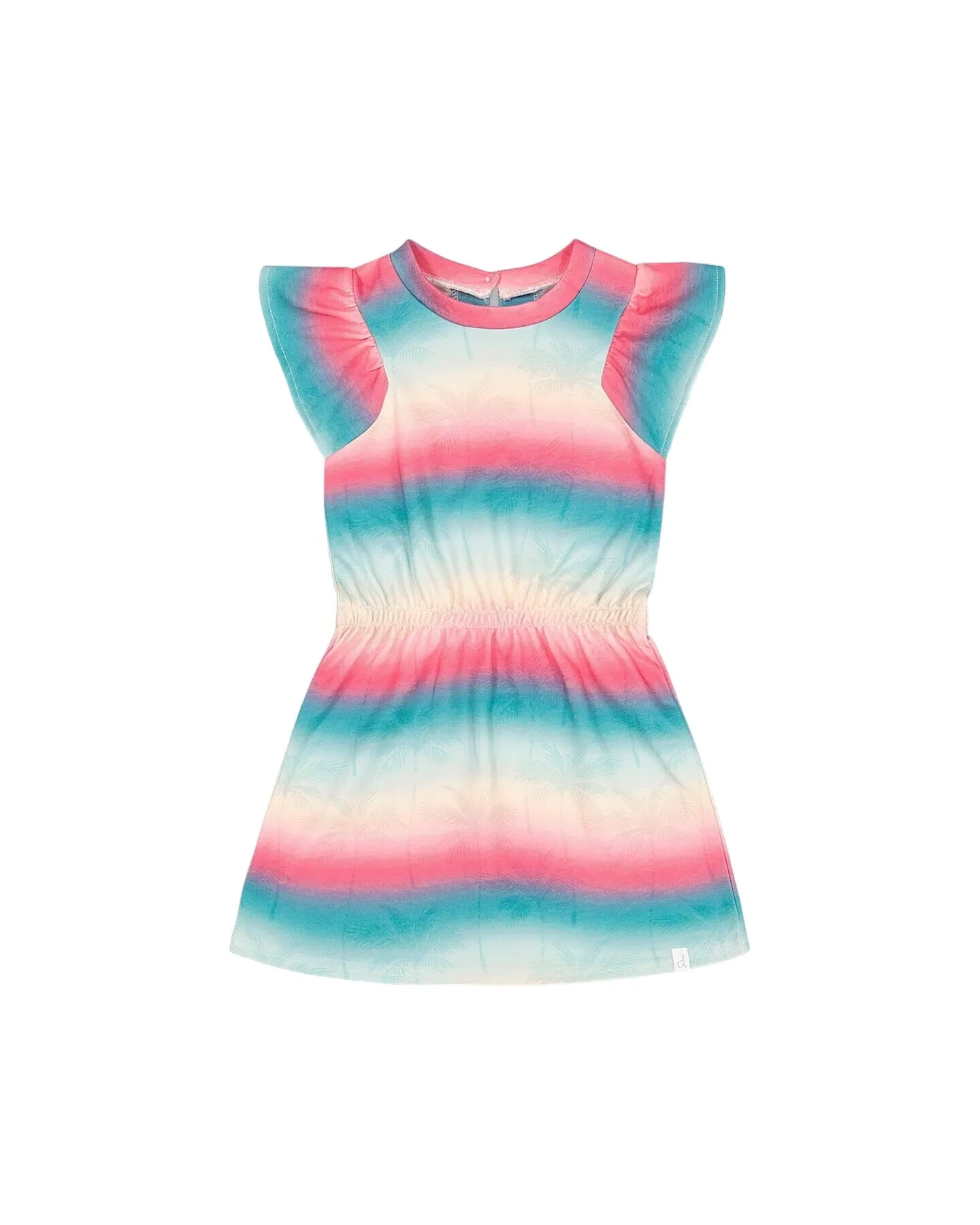 French Terry Dress Printed Tie Dye Waves