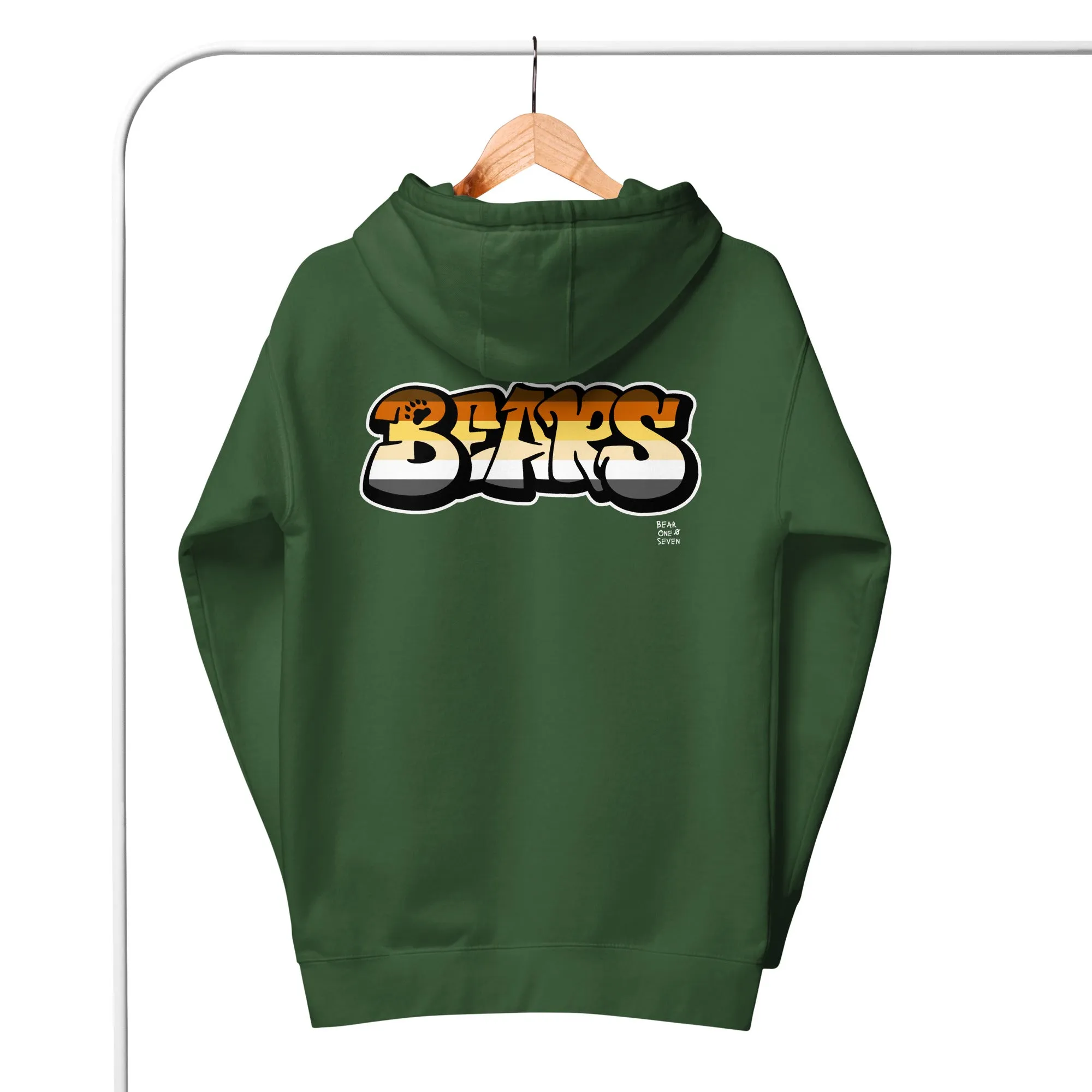 Gay Pride Bear Graffiti Style Hoodie