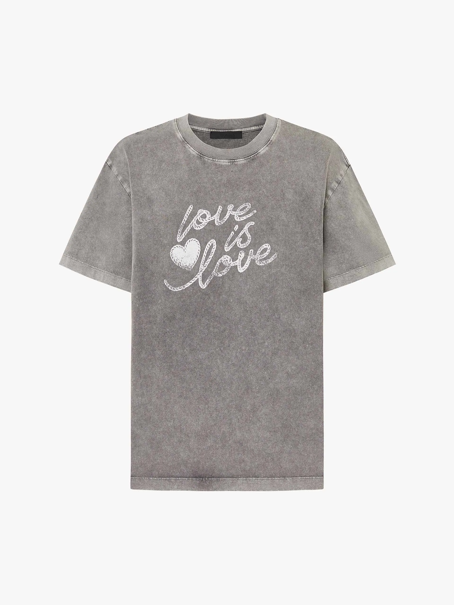 Heart Print Loose T-shirt