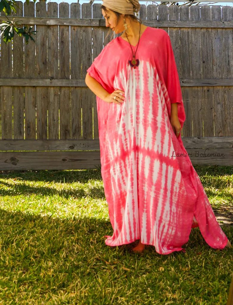 K0380- Hand Dyed Kaftan Dress