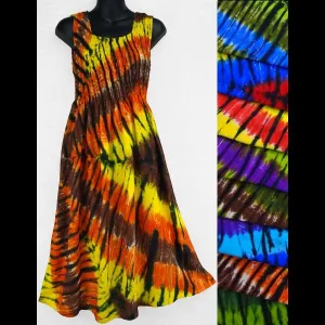 Karma Tie-Dye Sarong Tank Dress