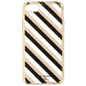 Kate Spade Protective Hardshell Case for iPhone 8/7 - Diagonal Stripe Blush