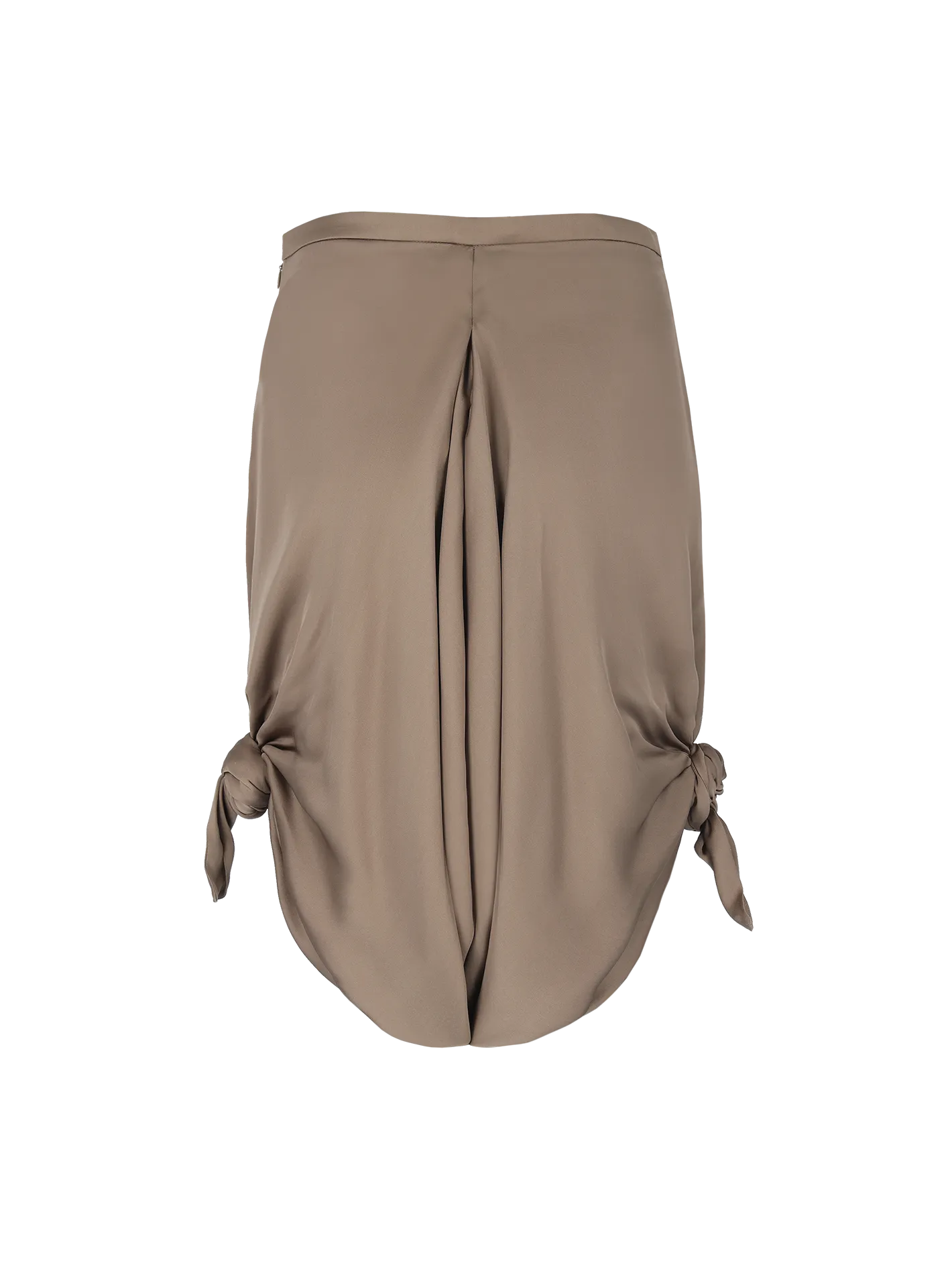 knotted knee-length silk culottes