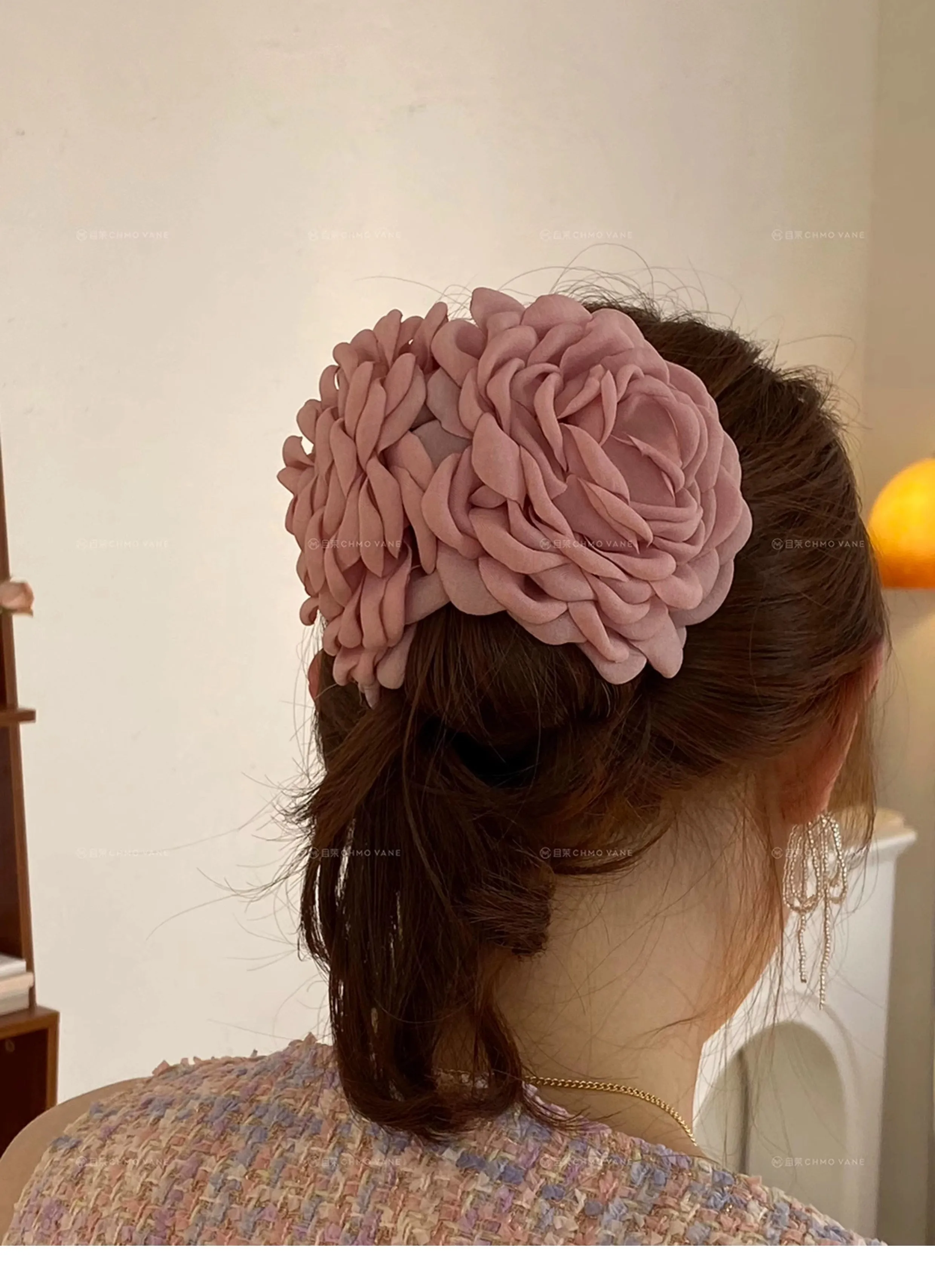 Large Flower Hair Clips