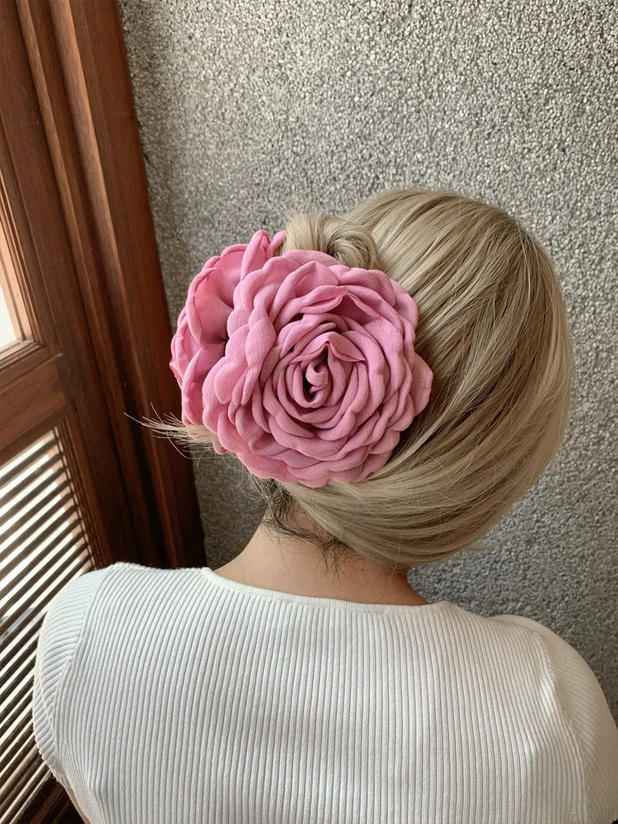 Large Flower Hair Clips