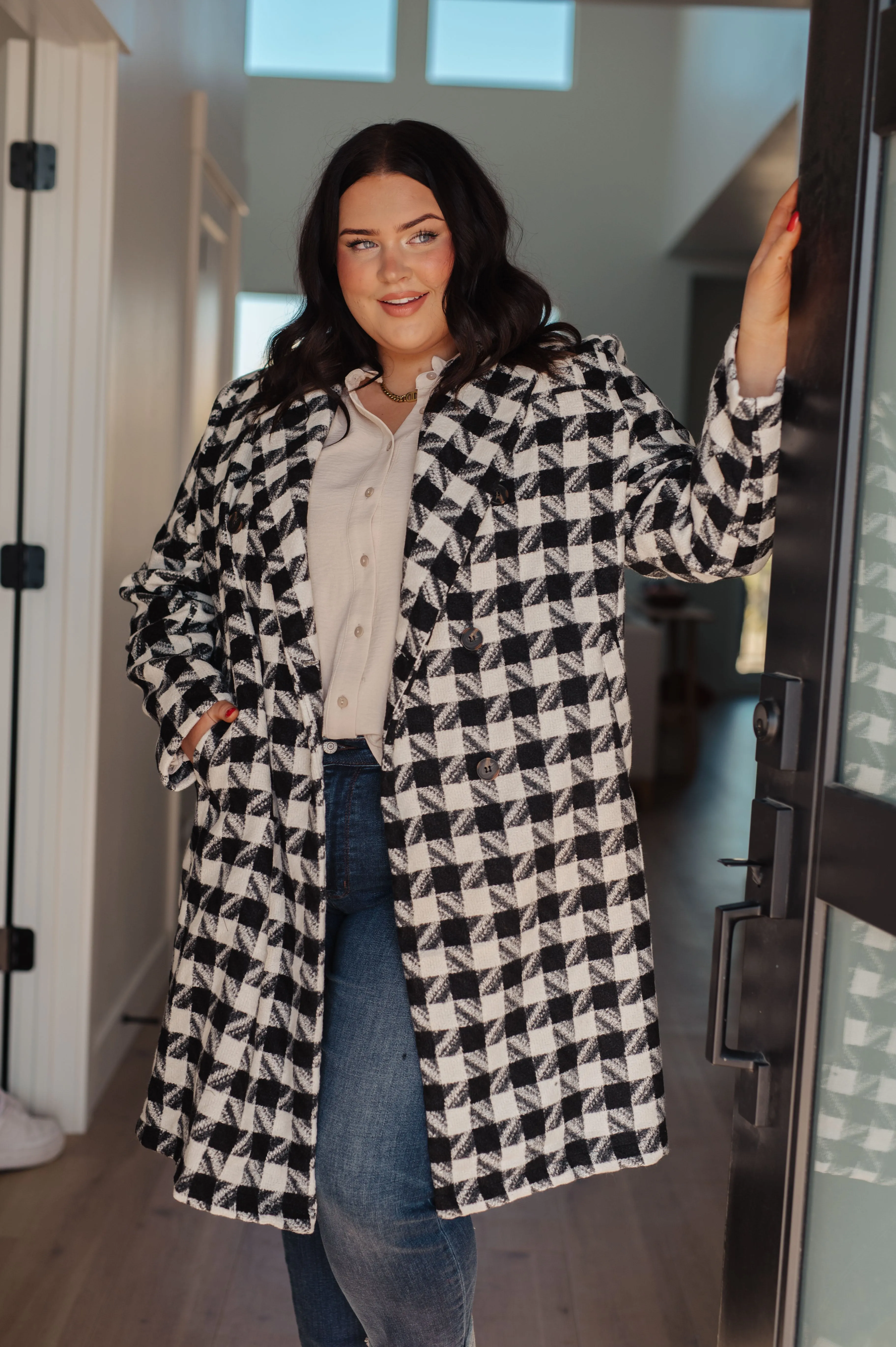 McKenzie Houndstooth Coat