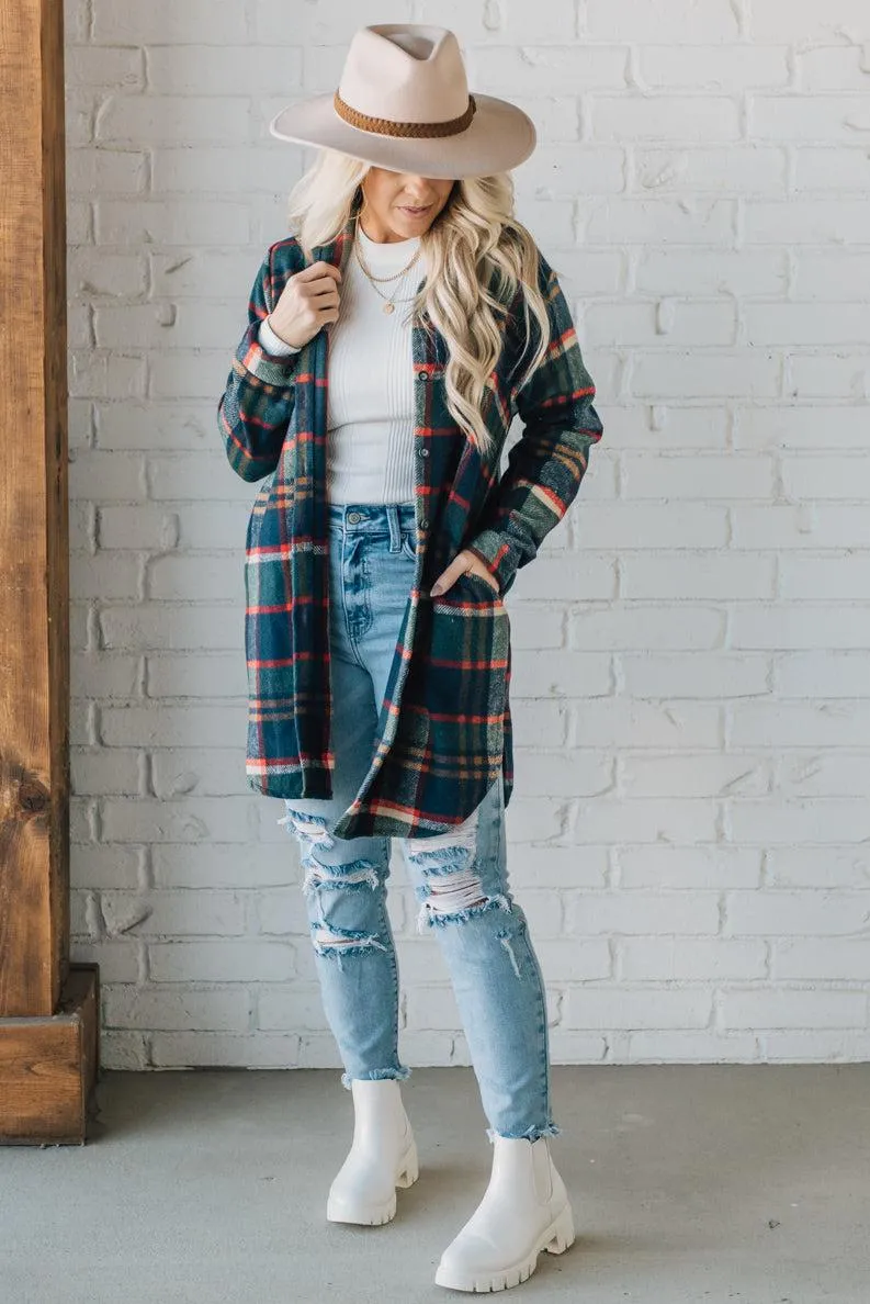 Mid Length Classic Plaid Shacket