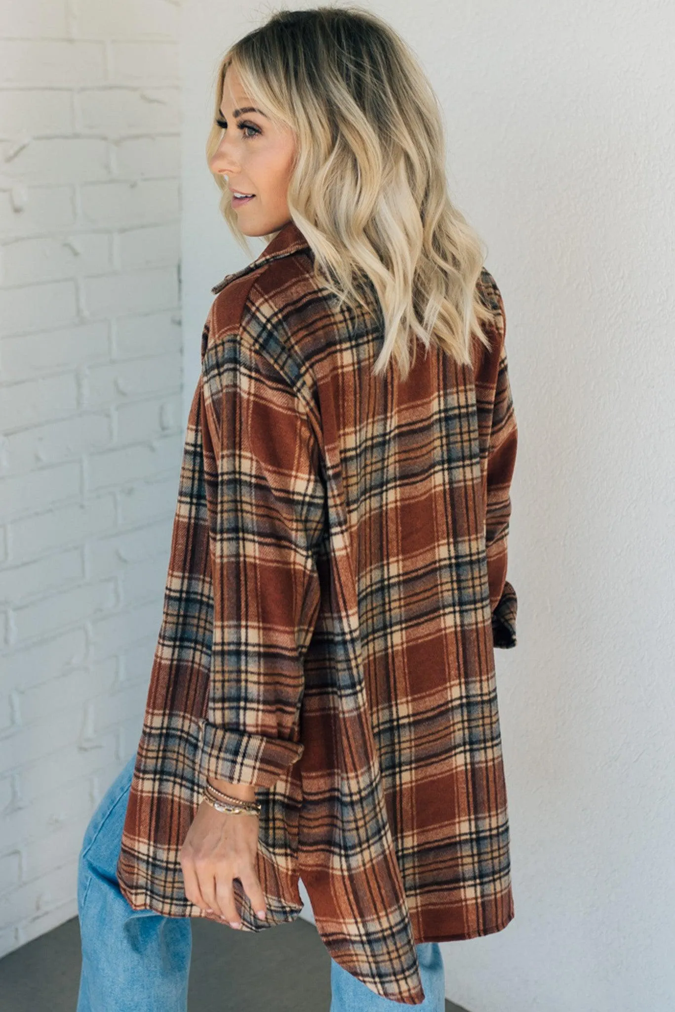 Mid Length Classic Plaid Shacket