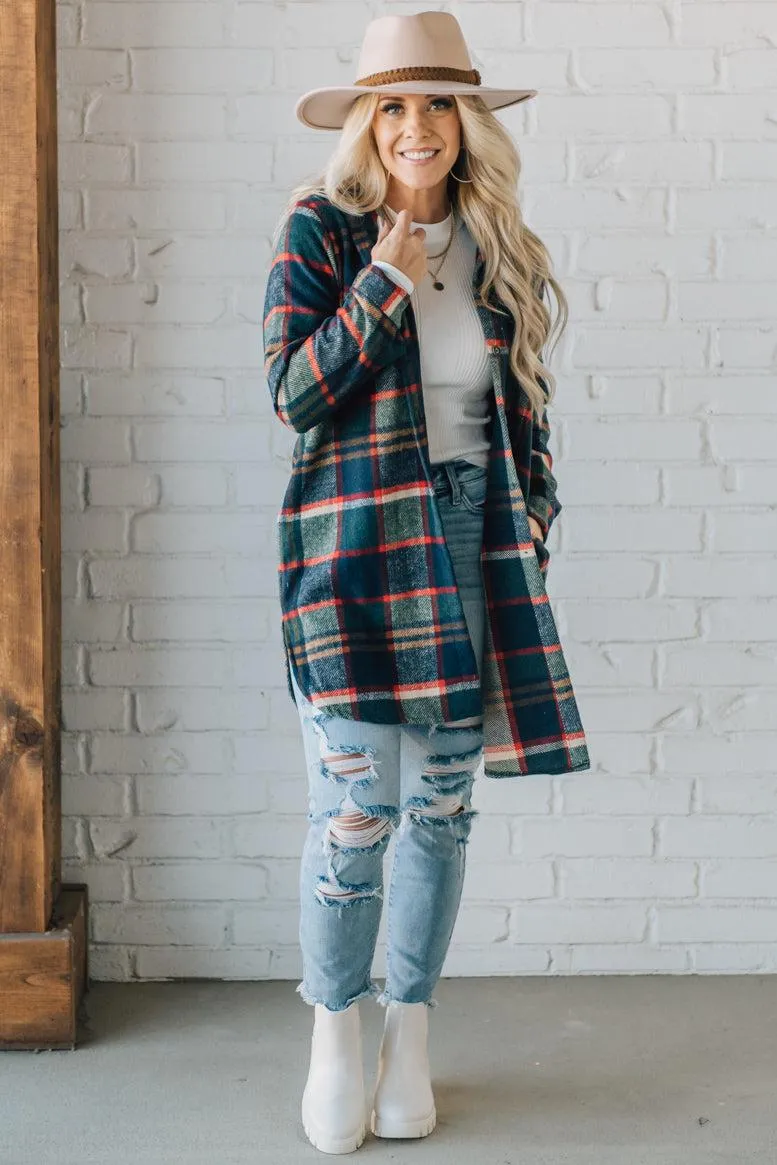 Mid Length Classic Plaid Shacket