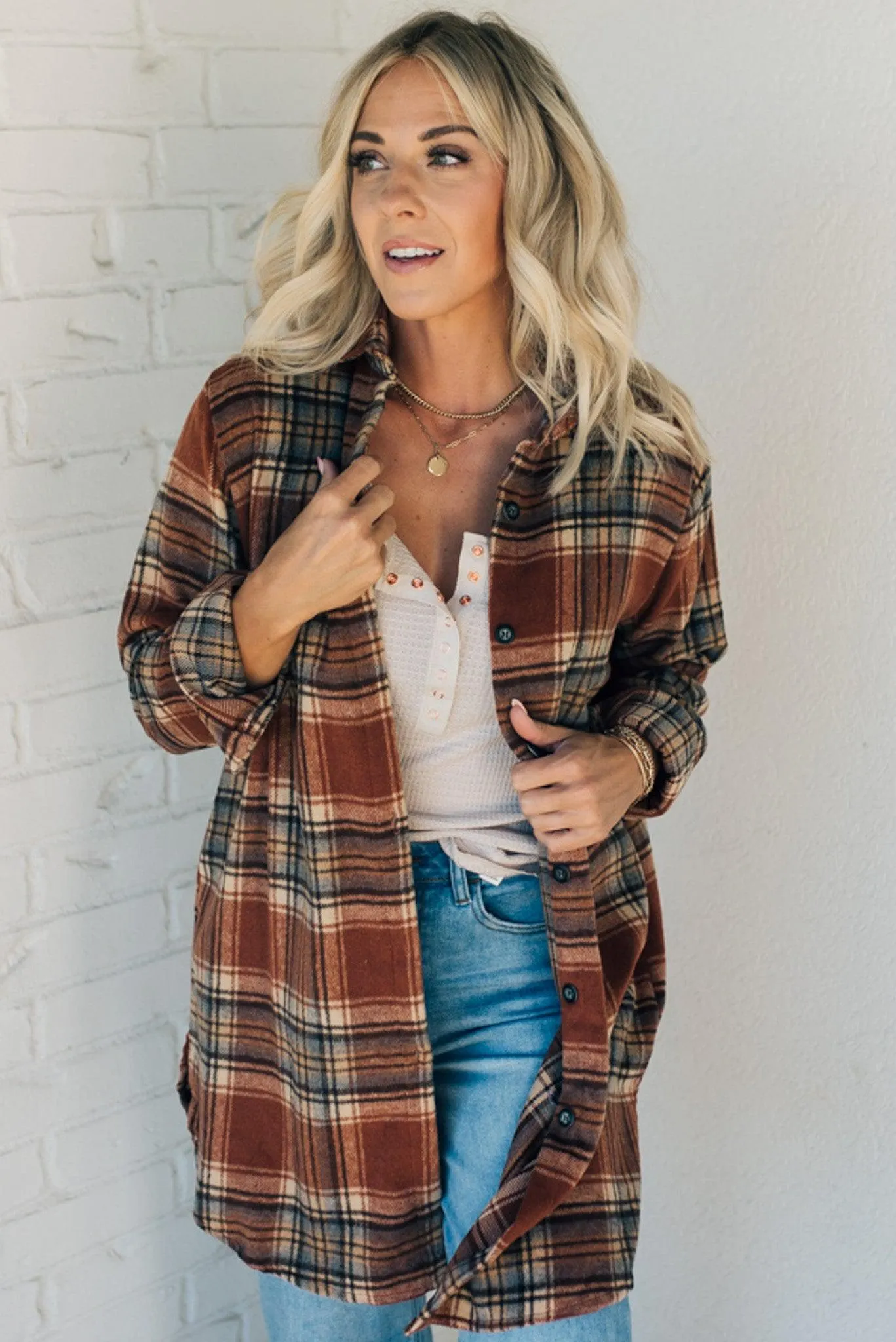 Mid Length Classic Plaid Shacket