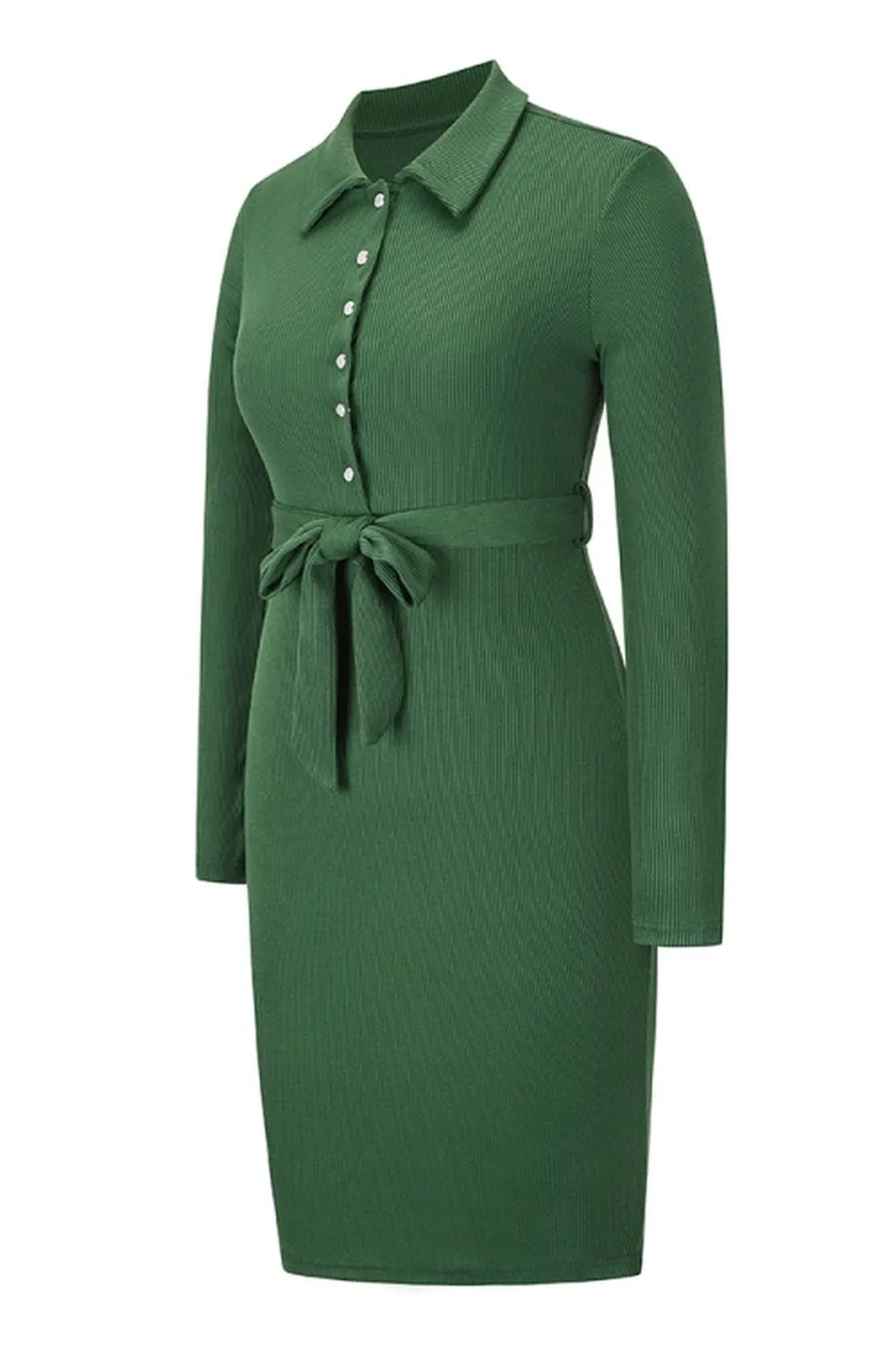 Mid-Length Knitted Dress