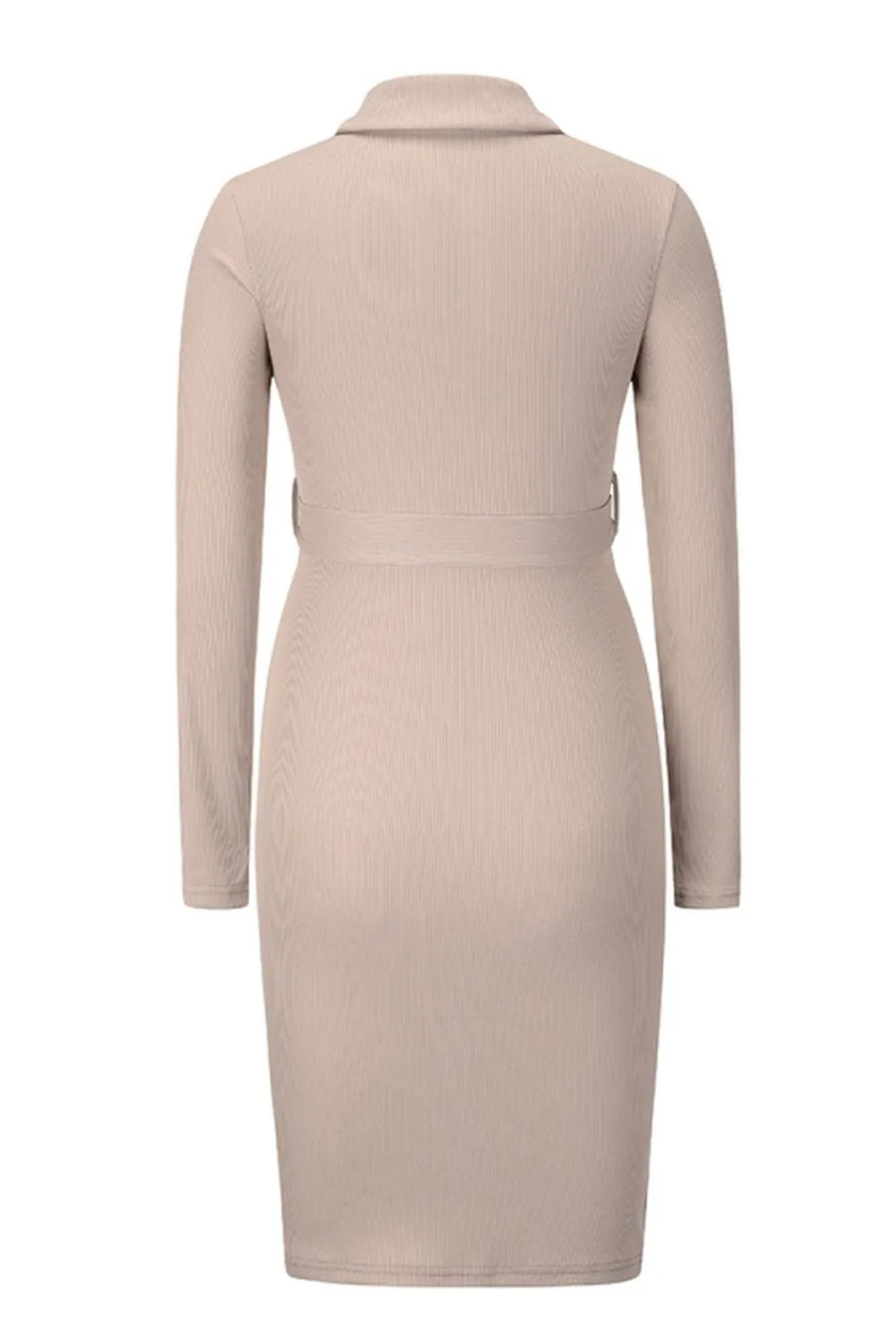 Mid-Length Knitted Dress