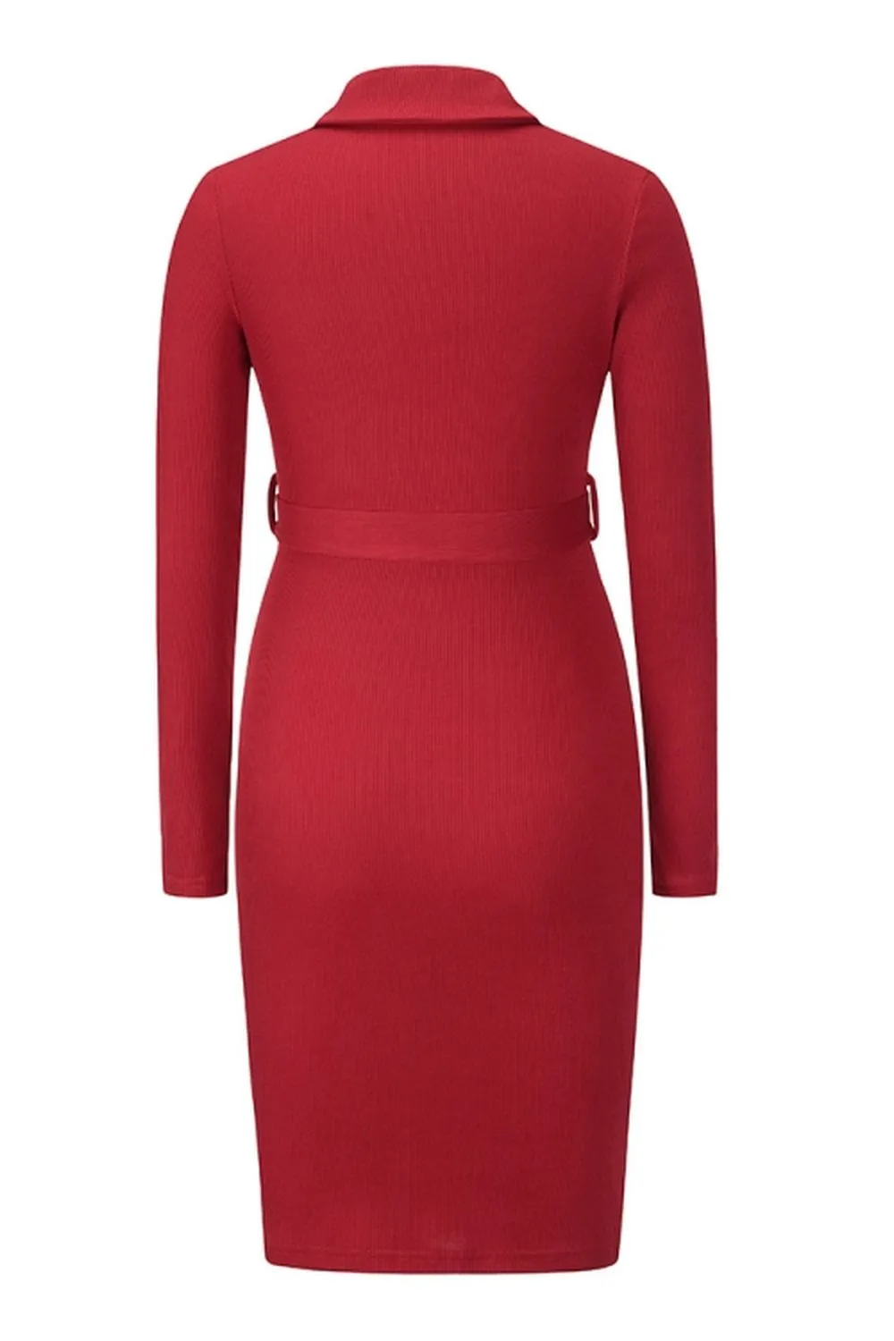 Mid-Length Knitted Dress