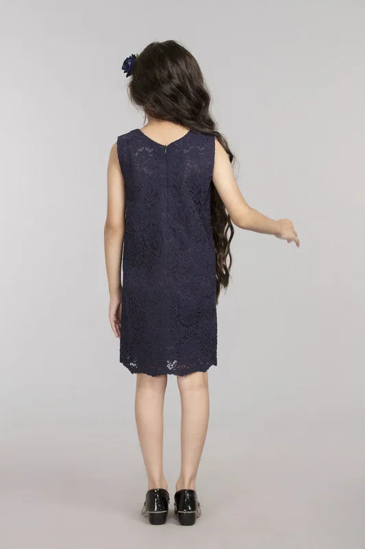 Navy Lace Dress