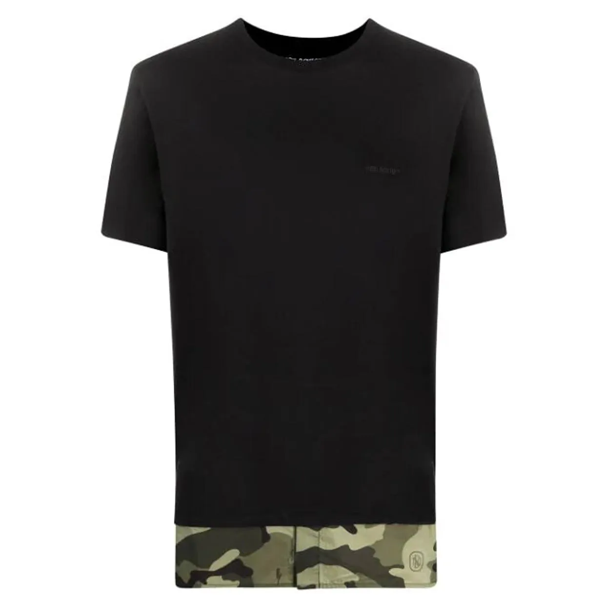 Neil Barrett Black Camo Hem T-shirt